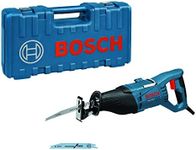 Bosch Professional GSA 1100 E Corded 240 V Sabre Saw with blades, blue