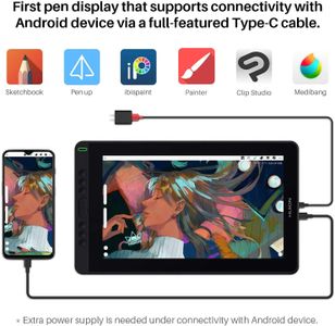 HUION Kamvas 13 Graphics Tablet – Violet Drawing Display