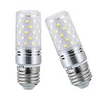 YBTOP 12W E27 LED Corn Screw Bulbs,1200lm 6000K Daylight White,100W Incandescent Bulbs Equivalent,Not-Dimmable,2-Pack