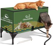 Elevated Base Heated Cat House for