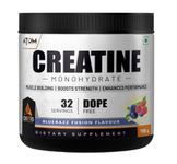 AS-IT-IS ATOM Creatine Monohydrate 100g - 32 Servings | Dope Free | Enhances Performance | Promotes Muscle Gains | Blue razz Flavour