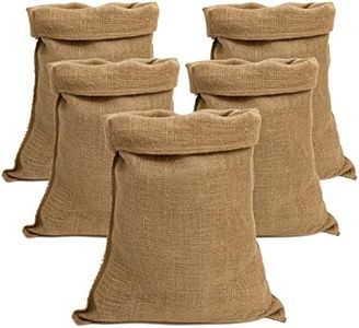 IPEA Bolsas de Yute de Grandes Dimensiones – 80 x 50 cm – Made in Italy – 5 Unidad – Saco de Yute Tejido Natural para Manualidades, Decoración, Jardín, Fiestas, Bricolaje, Caja de Objetos