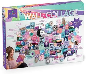 Craft-tastic DIY Wall Collage – Craft Kit – Personalize Your Space with Inspiring Quotes, Pre-Cut Designs & Pictures