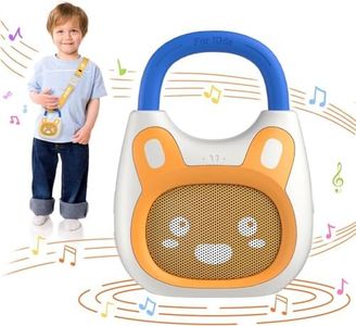 alilo Pocket Bunny Kids Audio Player, Music Player for Toddlers 0-3, 120+ Content Stories Music Lullabies Soothing Sound, Portable Sound Machine Baby, Portable Bluetooth Speaker for Kids