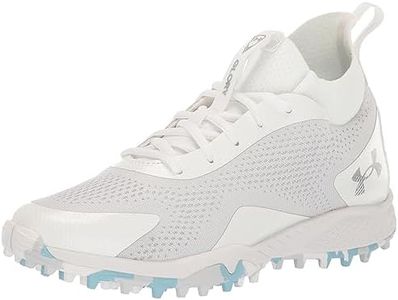 Under Armour Women's Glory 2 Turf, (100) White/White/Silver, 7.5, US