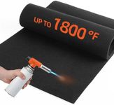 UCandy Carbon Felt Fireproof Welding Blanket, Cuttable 12x36 In Welding Blanket Heat Resistant Up to 1800°F,Flame Retardant Fabric Carbon Felt for Welders, Soldering Welding Brazing (Black -1 pack)