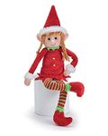 Burton+Burton Plush Christmas Elf Figurine (Girl)