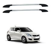 SHOPONE CAR ROOF RAIL FOR MARUTI SUZUKI SWIFT SILVER