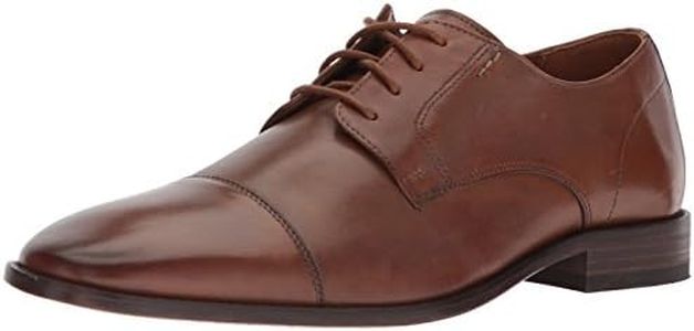 BOSTONIAN Men's Nantasket Cap Oxford, Dark tan Leather, 7.5 Medium US