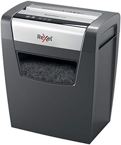 Rexel Momentum X312 Cross Cut Paper Shredder, Shreds 12 Sheets, 23 Litre Bin, Black, 2104572AU