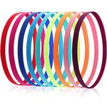 9 Pieces Thick Non-Slip Elastic Sport Headbands, Elastic Silicone Grip Exercise Hair and Sweatbands for Yoga (Candy Color)