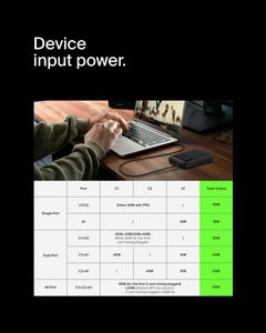 Belkin BoostCharge 20K 3-Port Power Bank – USB-C & USB-A Fast Charger, Black