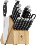 HENCKELS Premium Quality 15-Piece Knife Set with Block, Razor-Sharp, German Engineered Knife Informed by Over 100 Years of Masterful Knife Making, Lightweight and Strong, Dishwasher Safe