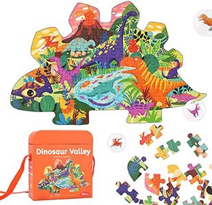 REMOKING Kids Jigsaw Puzzle Ages 3-8,105 Pieces Dinosaur Floor Puzzle with Storage Bag,Educational Learning Jigsaw Puzzle Toys,Gifts for 3 4 5 6 7 8 Year Old Toddlers Boys Girls Children