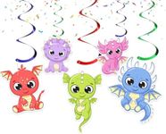 10 PCS Baby Dragons Streamers Pack - Whimsical Dragon Hanging Decorations for Enchanted Parties, Medieval Events, and Magical Spaces