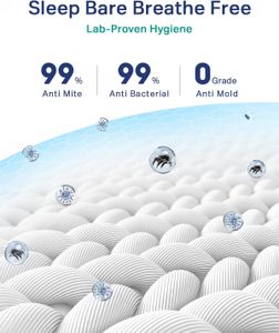 NewentorLife King Size Memory Foam Mattress Topper – Pressure Relief