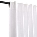 Bedding Craft Set of 2 White 50x108 Farmhouse Cotton Canvas Curtains – Tab Top Style – Elegant and Ideal for Bedroom Living Room Window Room Darkening Drapes