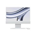 Apple 2023 iMac all-in-one desktop computer with M3 chip: 8-core CPU, 8-core GPU, 24-inch 4.5K Retina display, 8GB unified memory, 256GB SSD storage, matching accessories. Works with iPhone; Silver