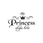 Wall Stickers for Girls Baby The Princess Art Design DIY Wall Decoration Removable Wallpaper 3D Vinyl Sticker Decal for Home Living Room Bedroom Bathroom Kitchen Decor Mural Quotes Wall Amaone