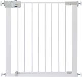 Safety 1st SecureTech Metal Gate, Pressure Fit Safety Gate, Baby Gate for Stairs and Doors, for Widths 73 to 80 cm, extendable up to 136 cm with extensions sold separately, Metal White