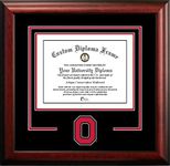 NCAA Ohio State Buckeyes Spirit Diploma Frame, 8.5 x 11", Mahogany