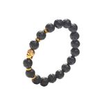 Earth Therapy Buddha Root Chakra Lava Rock Bracelet, 1.2 Ounce