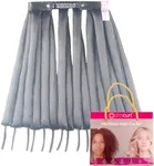 Octocurl Satin Hair Curlers - Heatless Curls Overnight - Headband Curlers for Long Hair (Satin - Black)