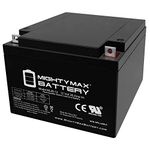 Mighty Max Battery ML26-12 12V 26AH SEALED 12 VOLT DEEP - CYCLE RECHARGEABLE BATTERY