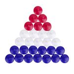 BESPORTBLE 50pcs Plastic Golf Ball Position Marker Round Flat Golft Marker Mark (Random Color)