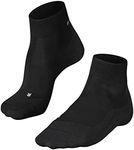 FALKE Mens RU4 Light Short Running Socks, Breathable Moisture Wicking Anti-Blister, Low Cut Athletic Ankle Sock, Black (Black-Mix 3010), US 10.5-11.5 (EU 44-45 Ι UK 9.5-10.5), 1 Pair,16760