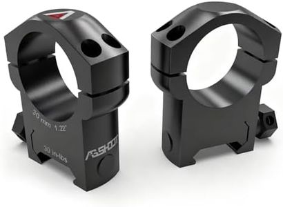 AGSHOOT High Profile 30mm Scope Rings for Picatinny Rail, 1.22" Center Height