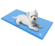 PET ADORE Dog Cooling Mat – Soft Thick Foam Supportive Gel Self Cooling Pad for Dogs & Cats in Summer. Durable Anti-Scratch 450 Micron Oxford Fabric (90cm x 50cm)
