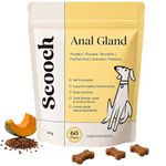 Scooch Anal Gland Supplement for Dogs — Fibre Chews Dogs Actually Eat | Banana, Apple & Coconut | Supports Firm Stools & Natural Gland Emptying | Plant-Based, Grain-Free | 60 Chews