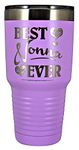 Nonna Gift – “Best Nonna Ever ~ Love You” Stainless Steel Vacuum Insulated Tumbler Travel Coffee Mug GK Grand Designed & Engraved Hot Cold Birthday Mother’s Day Christmas (Pastel Lavendar, 30oz)