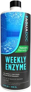 Pool Enzyme Treatment - Weekly Natural Enzymes for Pools Works as an Eco-Friendly, Natural Pool Clarifier for Crystal Clear Pool Water Pefect for Swimming | AquaDoc Pool Chemicals