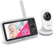 VTech VM350 5” Digital Video Baby Monitor with Full-Color and Automatic Night Vision, White