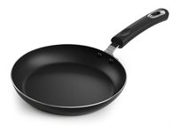 KICHLY Aluminum Non-Stick Induction Frying Pan 24 cm with Heat-Resistant Riveted Handle, Anti-Scratch Egg and Omelette Pan, Suitable for Electric, Gas and Induction Hobs (Black)