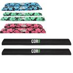 COR Surf Aero Roof Rack Pad | Padded Roof Rack Pad for Surfboard Kayak SUP or Canoe [Pair] for Large and Wide Aero Bars (Large 71CM)