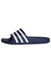 adidas Unisex Adilette Aqua Slides, Dark Blue/Ftwr White/Dark Blue, 10 UK