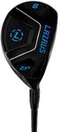 LAZRUS GOLF Premium Hybrid Golf Clubs for Men - 2,3,4,5,6,7,8,9,PW Right Hand & Left Hand Single Club, Regular Flex (Black 6, RH, Black Single)