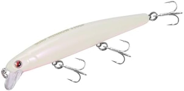 LITTMA—Saltwater Jerkbait, LITTMA Surf Minnow 110, California Surf Fishing, Crankbait Surf Flash Fishing Salt Pro Lure Minnow 110, Pearl Pink Belly Glow Fishing Lures