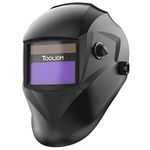 TOOLIOM Welding Mask 92.5 x 42.5mm Auto Darkening True Colour Welding Helmet for TIG MIG ARC Welding Hood