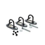 Anchor Gym Set of 3 Mini H1 Workout Wall Mount Anchors. Designed for Body Weight Straps, Resistance Bands, Strength Training, Yoga, Home Gym, Physical Therapy Exercise and Stretching