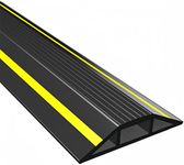 Vilmon 10FT Floor Cord Cover, Heavy Duty PVC Floor Cable Cover,Wire Cover to Protect Wire Prevent Cable Trips for Home Office,Cavity Size 0.94" by0.4