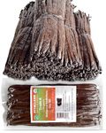 50 Organic Grade A Madagascar Vanilla Beans by FITNCLEAN Vanilla. Certified Organic ~13cm Bulk for Extract and All Things Vanilla | Fresh Raw Non-GMO Pods.