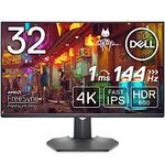 Dell G3223Q 32 Inch 4K UHD (3840x2160) Gaming Monitor, 144Hz, Fast IPS, 1ms, AMD FreeSync Premium Pro, 95% DCI-P3, HDR 600, DisplayPort, 2x HDMI, 3x USB, 3 Year Warranty, Black