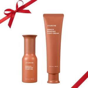 AYUNCHE Bond Repair Hair Care Bundle – K-Beauty Leave-In Cream 5.0 fl oz & Bonding Oil 3.3 fl oz, Heat Protection, Split Ends Care, Frizz Control & Hydrating Formula for Soft, Silky, Dry, Damaged Hair
