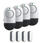 Window Door Alarms, Personal Security for Kids Safety, Burglar Alert, Door Open Chime Pack of 4