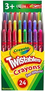 Crayola Twistables Crayons (24ct), Special Effects Crayons for Kids, No Sharpening Coloring Supplies, Gifts & Stocking Stuffers for Kids