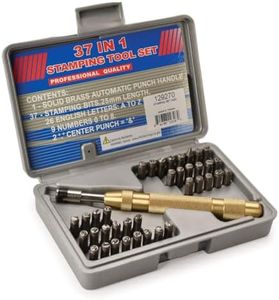 Woodriver Spring Loaded Letter And Number Punch Set